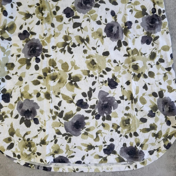 Anthropologie Postal Service Floral Short Sleeve Top - Picture 2 of 9